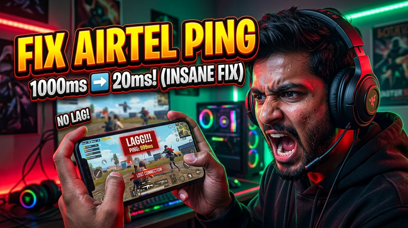 Lower Ping on Airtel 5G